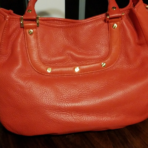 Tory Burch Amada Hobo red orange handbag - Picture 3 of 8
